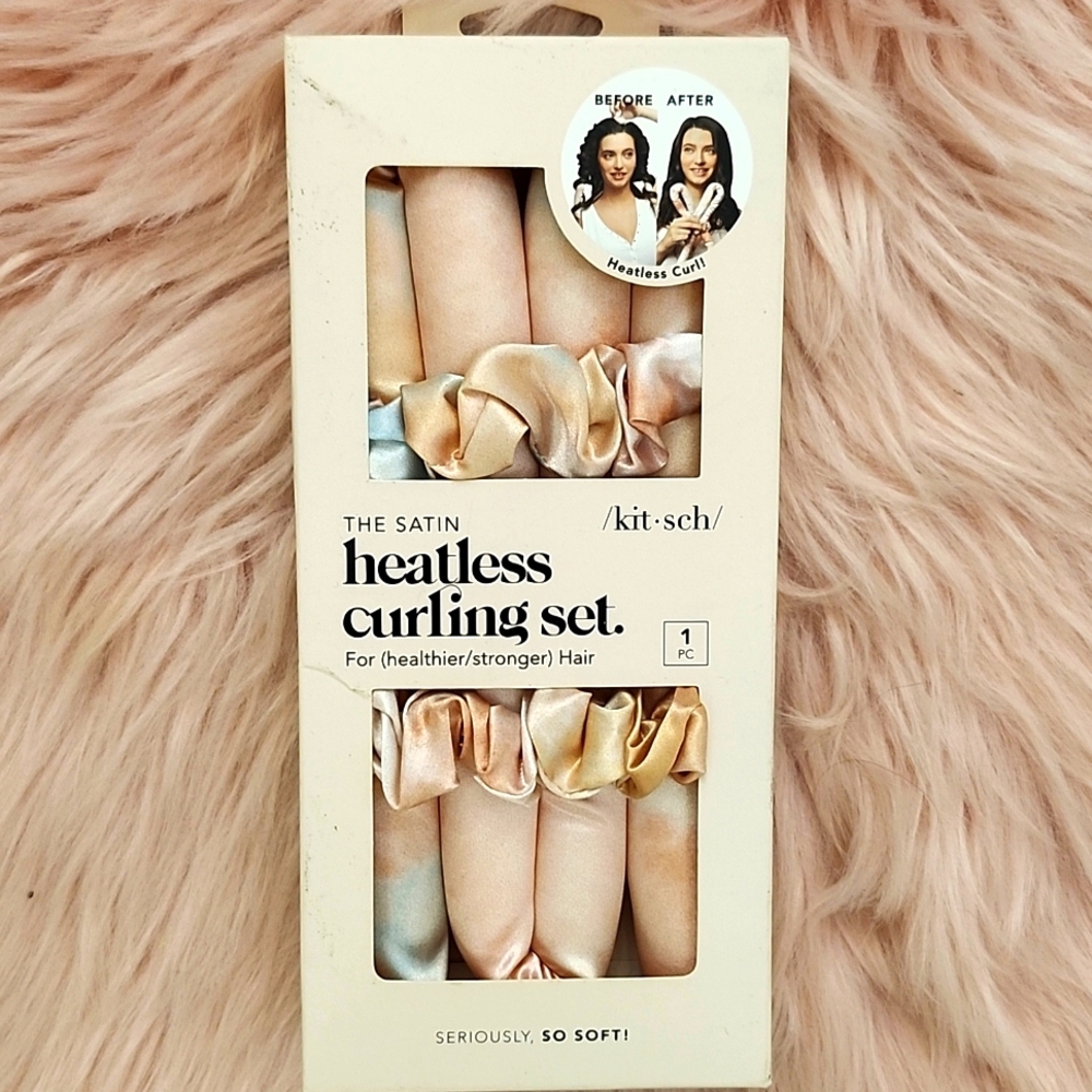 Brand New Kitsch Satin Heatless Curling Set- 1 PC.